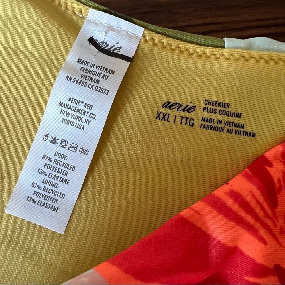 NWT Aerie Super High Cut Cheekiest Brazilian Swimsuit Bikini bottom, XXL - Picture 4 of 7